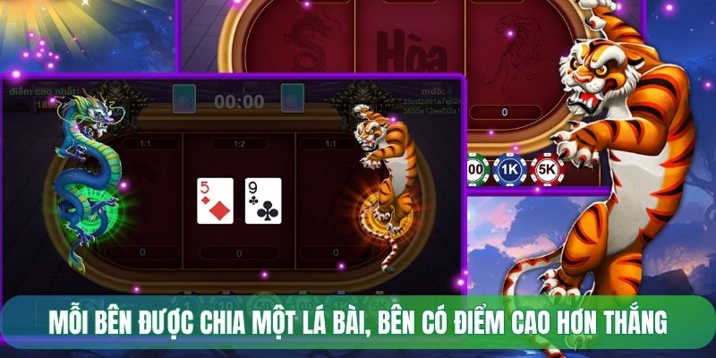 Mỗi bên được chia một lá bài, bên có điểm cao hơn thắng